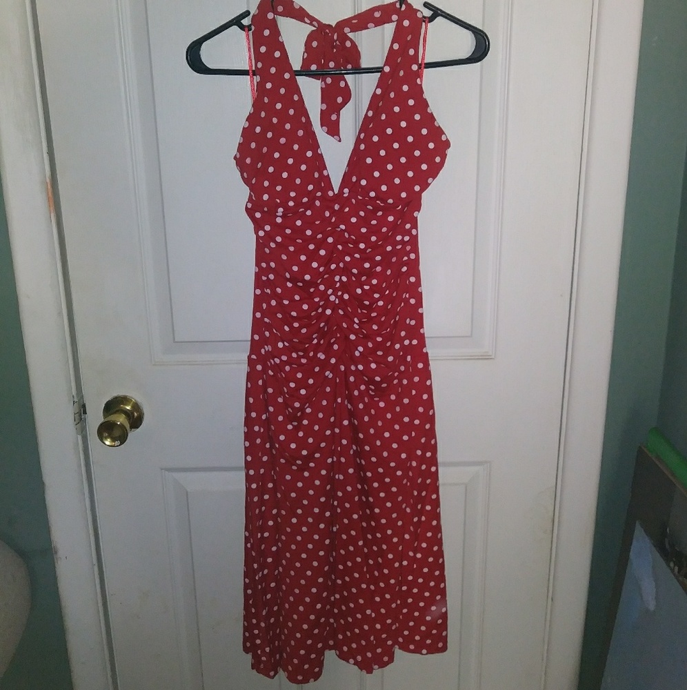 3 for $20 Sexy Polka Dot Halter Dress